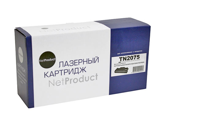 

Картридж лазерный NetProduct N-TN-2075 (TN-2075), черный, 2500 страниц, совместимый для Brother HL-2030/2040/2070/7010/7420/7820