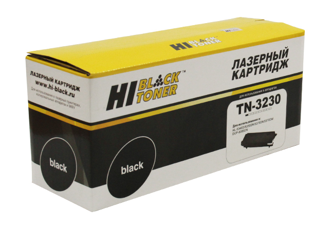 

Картридж лазерный Hi-Black HB-TN-3230 (TN-3230), черный, 3000 страниц, совместимый, для Brother HL-5340/5350/5370/5380/DCP8070D/8085DN