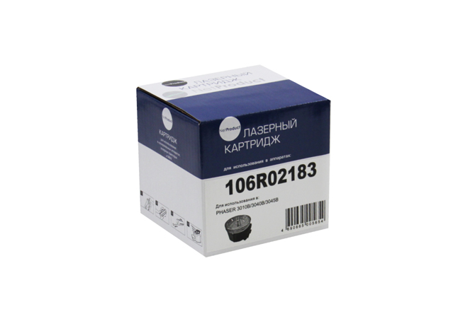 

Картридж лазерный NetProduct N-106R02183 (106R02183), 2300 страниц, совместимый для Xerox 3010/3040/WC 3045B/3045NI