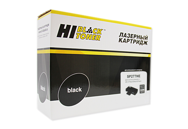

Картридж лазерный Hi-Black HB-SP277HE (SP277HE/408160), черный, 2600 страниц, совместимый, для Ricoh Aficio SP 277NwX/SP277SNwX/SP277SFNwX