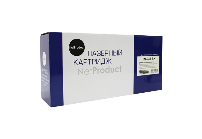 

Картридж лазерный NetProduct N-TN-241Bk (TN-241Bk), черный, 2500 страниц, совместимый, для Brother HL-3140CW/3150CDW/3170CDW
