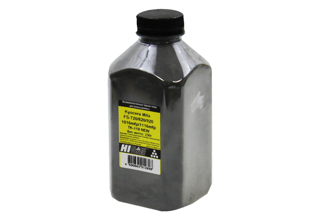 Тонер Hi-Black, бутыль 230 г, черный, совместимый для Kyocera FS-720/820/920/1016mfp/1116mfp (991221490096)