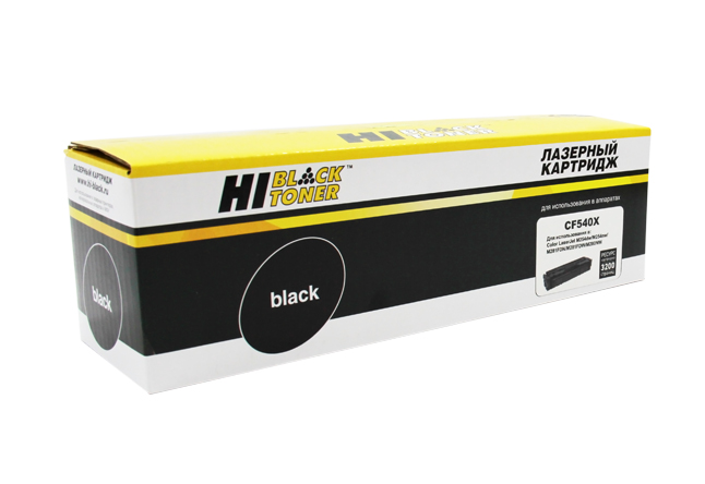 

Картридж лазерный Hi-Black HB-CF540X (CF540X), черный, 3200 страниц, совместимый для CLJ Pro M254nw/dw/M280nw/M281fdn/M281fdw
