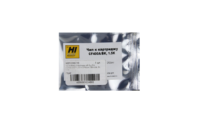 

Чип Hi-Black HB-CHIP-CF400A для (CF400A), черный, 1500 страниц, OEM size