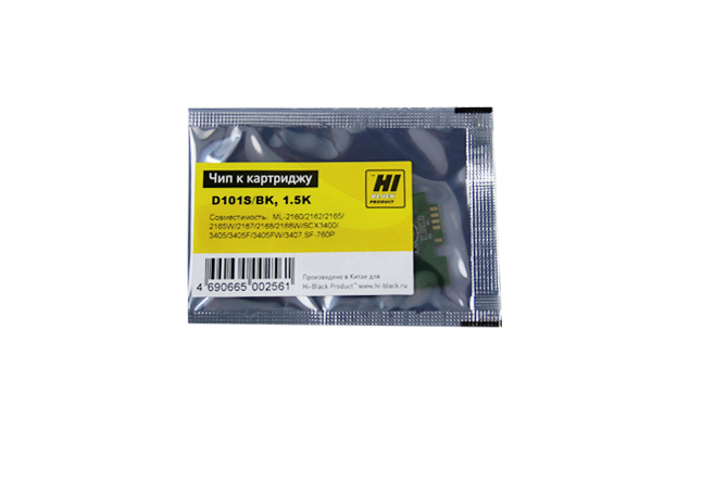 

Чип Hi-Black HB-CHIP-MLT-D101S для Samsung MLT-D101S, черный, 1500 страниц
