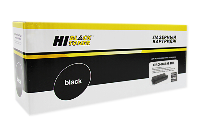 

Картридж лазерный Hi-Black HB-№046H BK (046HBK/1254C002), черный, 6300 страниц, совместимый, для Canon LBP-653/654/MF732/734/735