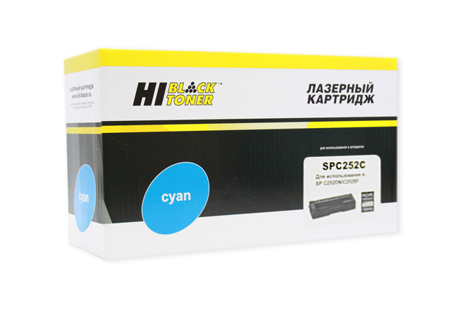 

Картридж лазерный Hi-Black HB-SPC252C (SPC252HE C/407717), голубой 6000 страниц, совместимый, для Ricoh Aficio SPC252DN/C252SF