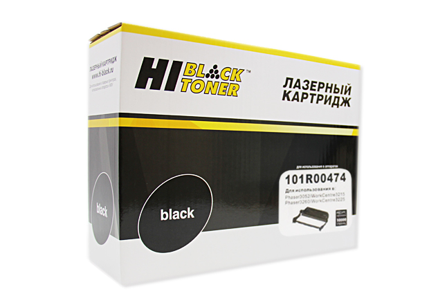 Драм-картридж (фотобарабан) лазерный Hi-Black HB-101R00474 (101R00474), черный, 10000 страниц, совместимый, для Xerox Phaser 3052/3260/WC 3215/3225 - фото 1