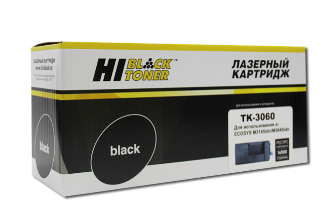 

Картридж лазерный Hi-Black HB-TK-3060 (TK-3060/1T02V30NL0), черный, 14500 страниц, совместимый для Kyocera ECOSYS M3145idn/M3645idn