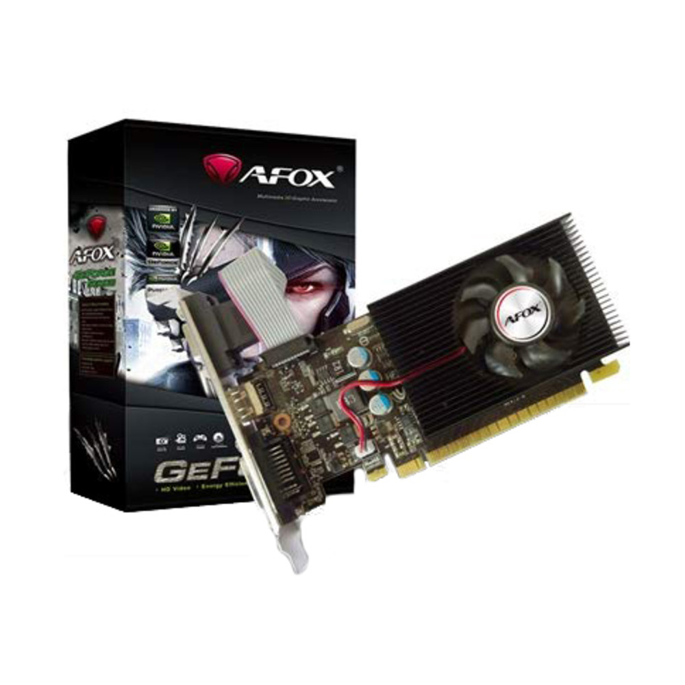 Видеокарта AFOX NVIDIA GeForce GT730, 4Gb DDR3, 128bit, PCI-E, VGA, DVI, HDMI, Retail (AF730-4096D3L5)