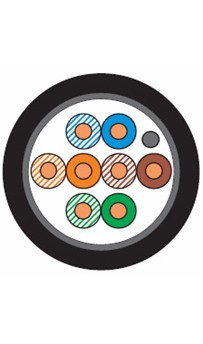 

Витая пара FTP кат.5e, 4 пары, CU, 0.47 мм, 305м., внешний, одножильный, черный, Caplex (C4F5-0203-R305)