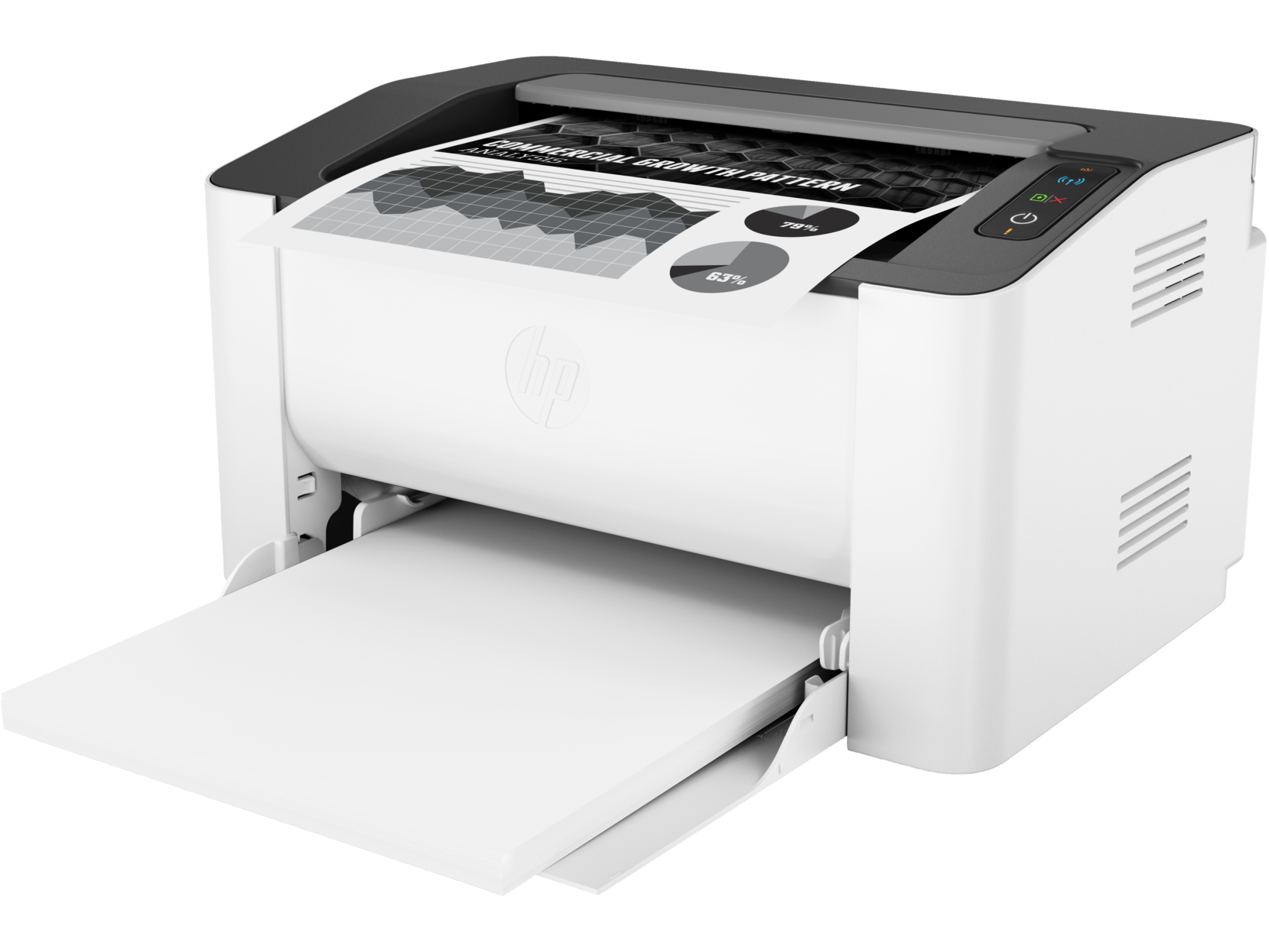 Принтер HP Laser 107w, A4, ч/б, Wi-Fi, USB