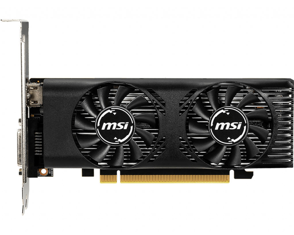 

Видеокарта MSI NVIDIA GeForce GTX1650 LP OC, 4Gb DDR5, 128bit, PCI-E, DVI, HDMI, Retail (GTX 1650 4GT LP OC), LP OC