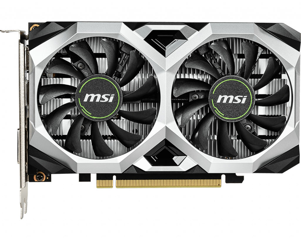 Видеокарта MSI NVIDIA GeForce GTX1650 VENTUS XS, 4Gb DDR5, 128bit, PCI-E, DVI, HDMI, DP, Retail (GTX 1650 VENTUS XS 4G) - фото 1