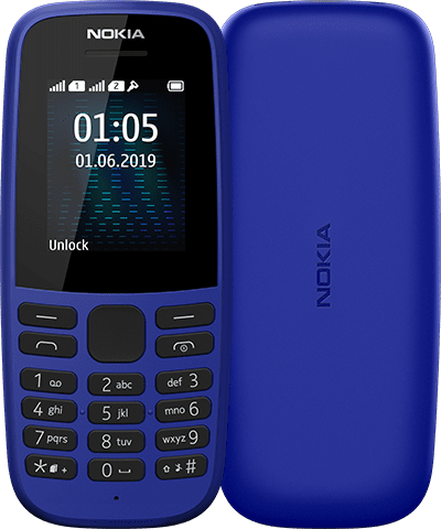 

Мобильный телефон Nokia 105 DS (2019), 1.77" 160x128 TN, 2-Sim, 800mAh, micro-USB, Series 30+, синий (TA-1174/16KIGL01A01), 105 DS (2019)
