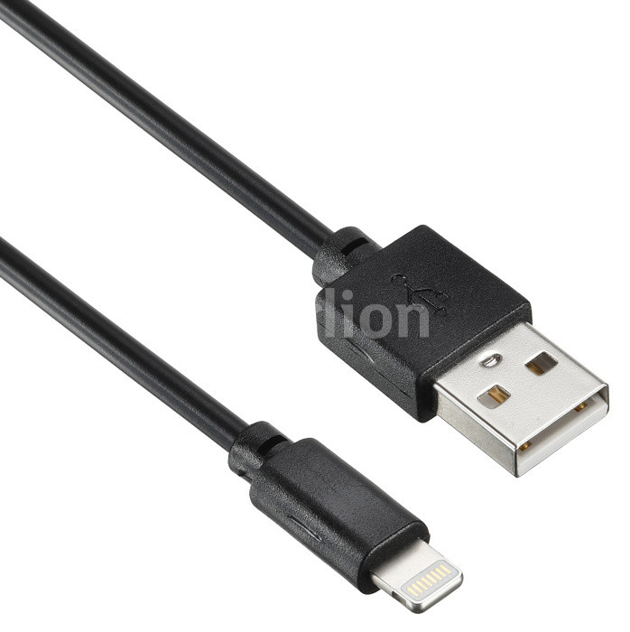 

Кабель USB-Lightning 8-pin, Digma , 2m, черный (1084561)