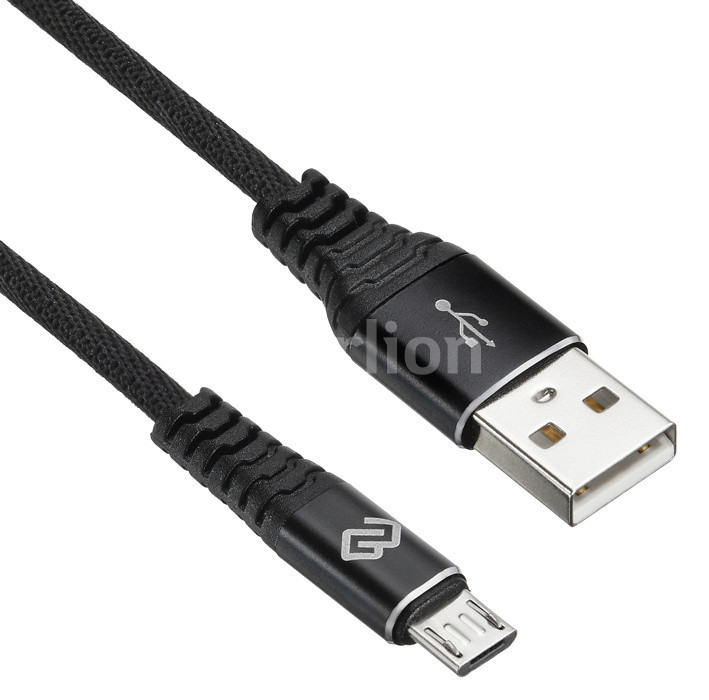 

Кабель USB-micro, Digma, 15см, черный (1080377)