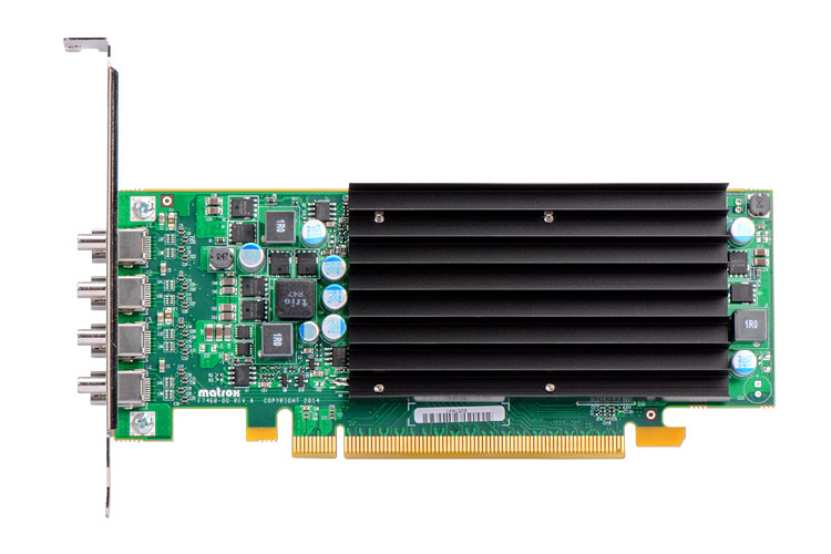 Видеокарта Matrox C420, 2Gb DDR5, 128bit, PCI-E, 4miniDP, Retail (C420-E4GBLAF) - фото 1
