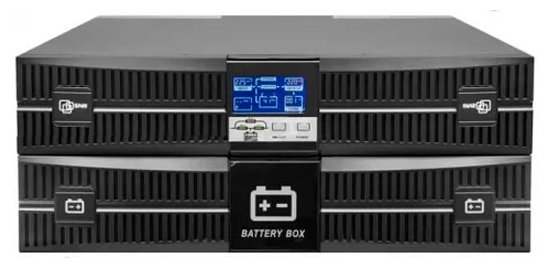 ИБП SNR Intelligent 6000VA, 6000 В·А, 6 кВт, клеммная колодка, розеток - 1, USB, черный (SNR-UPS-ONRT-6000-INT)