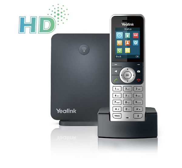 

VoIP-телефон Yealink W53P, 8 линий, 8 SIP-аккаунтов, цветной дисплей, DECT, PoE, серебристый, (база W60B+трубка W53H), W53P