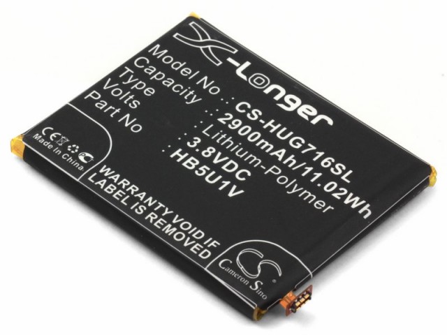 

Аккумулятор CameronSino CS-HUG716SL для Huawei Ascend D2, 2900 (HB5U1V), CS-HUG716SL