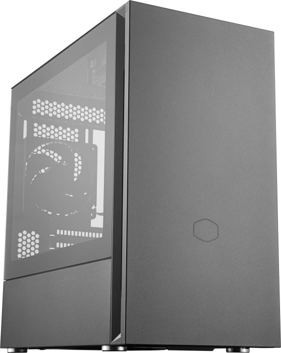 Корпус COOLERMASTER Silencio S400, mATX, Mini-Tower, 2xUSB 3.0, черный, без БП (MCS-S400-KG5N-S00)