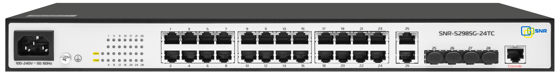 Коммутатор SNR SNR-S2985G-24TC, 24x1 Гбит/с (SNR-S2985G-24TC)