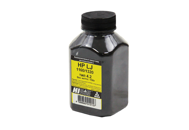 Тонер Hi-Black, бутыль 150 г, черный, совместимый для Canon LJ 1160/1320/3390/3392, i-Sensys LBP3300/LBP3360, Тип 4.2 (2011000606)