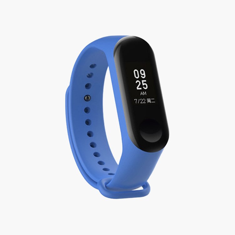 

Ремешок для Xiaomi Mi Band 3/Mi Band 4, силикон, светло-голубой (103181)