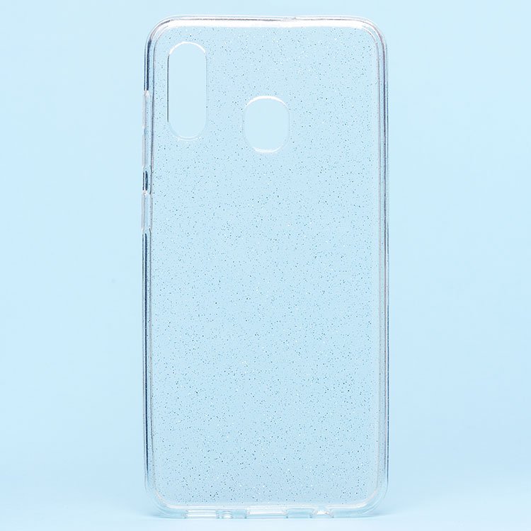 

Чехол-накладка SC123 для смартфона Samsung SM-A205/305 Galaxy A20/A30, силикон, прозрачный белый (99201)