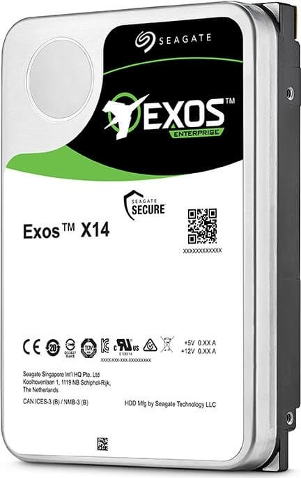 

Жесткий диск (HDD) Seagate 12Tb Exos X14, 3.5", 7.2K, 256Mb, 4Kn/512e, SAS 12Gb/s (ST12000NM0038)