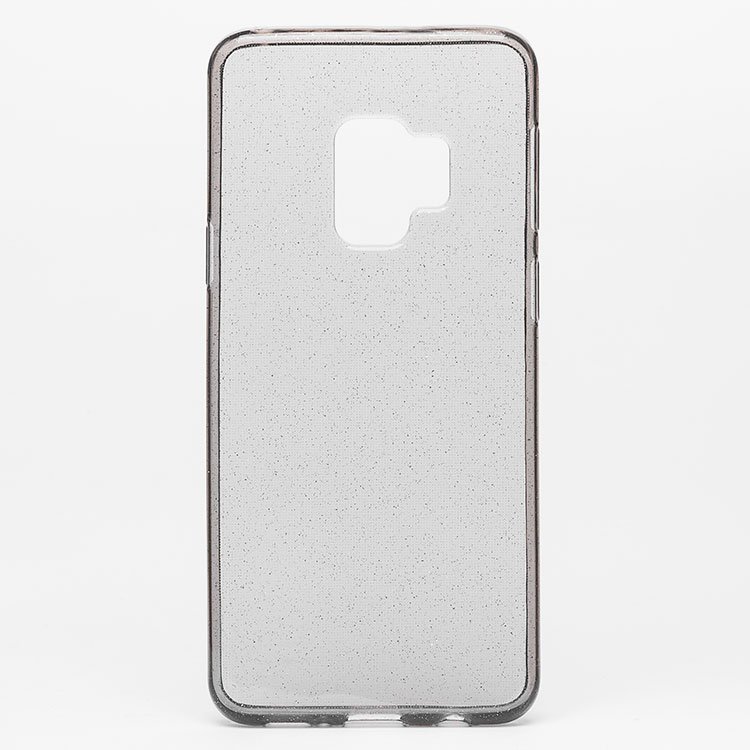 

Чехол-накладка No name SC123 для смартфона Samsung SM-G960 Galaxy S9, силикон, прозрачный черный (103359)