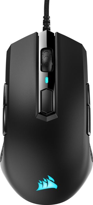 Мышь проводная Corsair M55 RGB PRO Ambidextrous, 12400dpi, оптическая светодиодная, USB, чёрный (CH-9308011-EU)