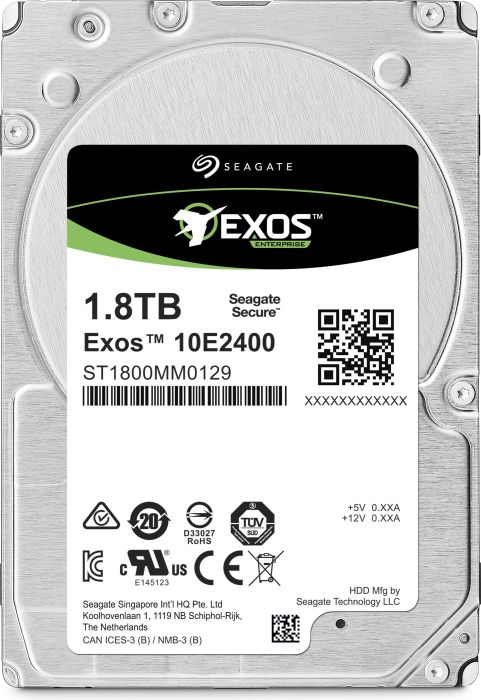 Жесткий диск (HDD) Seagate 1.8Tb Exos 10E2400, 2.5", 10K, 256Mb, 4Kn/512e, SAS 12Gb/s (ST1800MM0129)