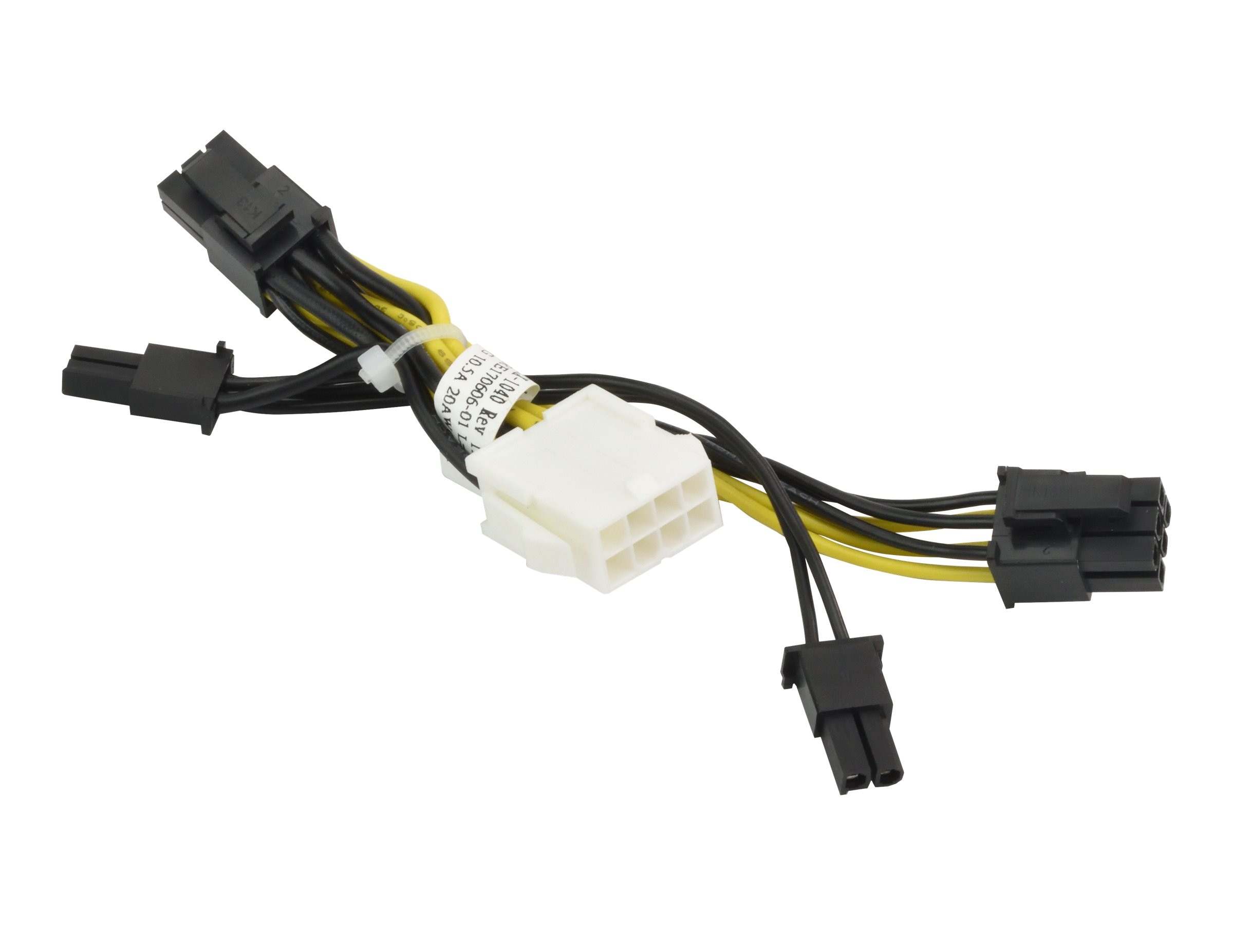 Кабель Supermicro CBL-PWEX-1040, 8-pin(M) - 2x6+2-pin(F) GPU Power, 0.05m