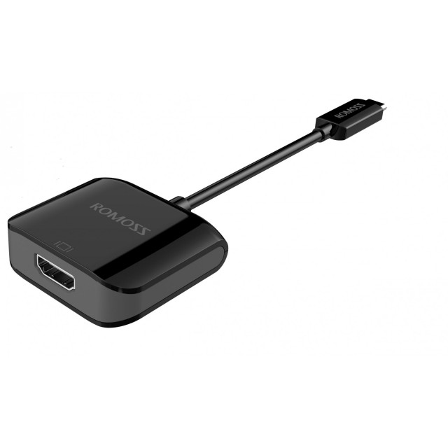 

Переходник (адаптер) USB 2.0(AM)-HDMI(19M), черный ROMOSS