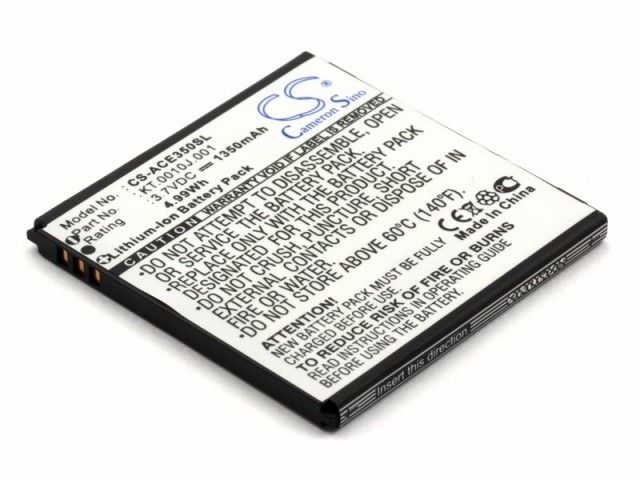 

Аккумулятор CameronSino CS-ACE350SL для Acer Liquid Gallant Duo, 1350 (AE415550 ), CS-ACE350SL