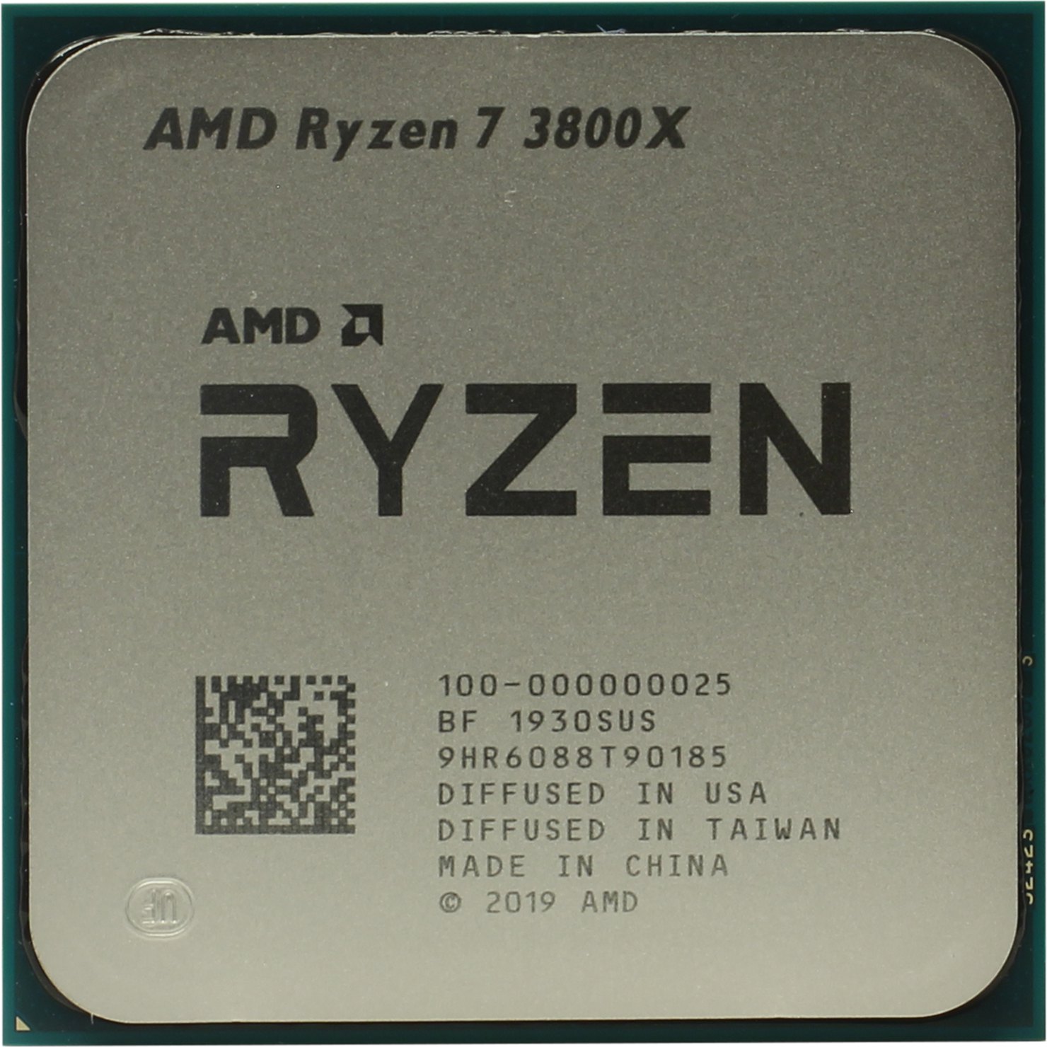 

Процессор AMD Ryzen 7-3800X Matisse, 8C/16T, 3.9 ГГц 32Mb TDP-105 Вт SocketAM4 tray (OEM) (100-000000025/100-100000025), 3800X