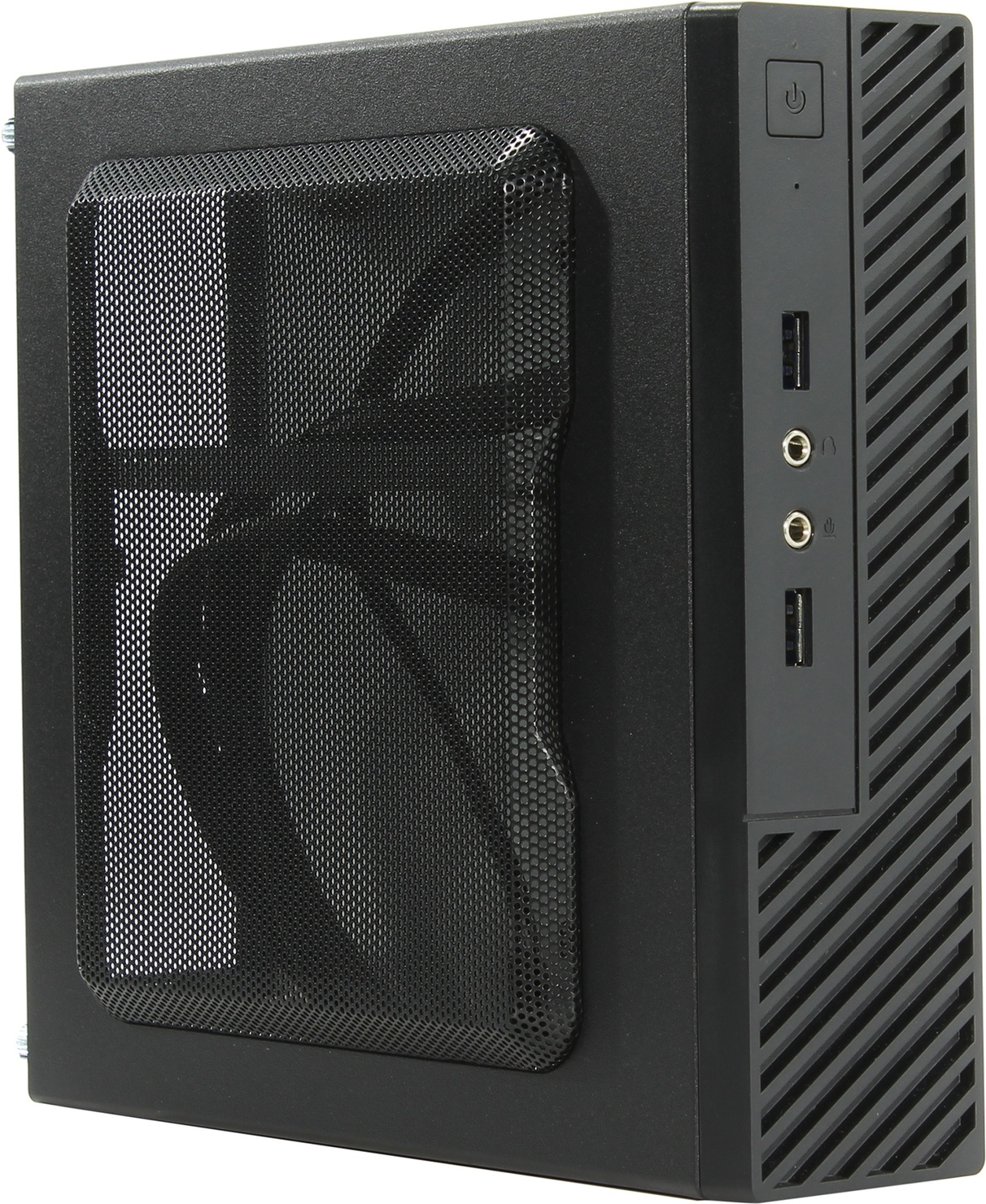 Корпус Powerman ME100S, Mini-ITX, Slim-Desktop, черный, 120 Вт (6133715)