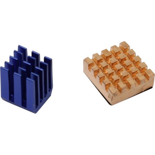 Набор радиаторов ACD RA207 Golden + Blue Heat Sink set, для Raspberry Pi 3 (RA207)