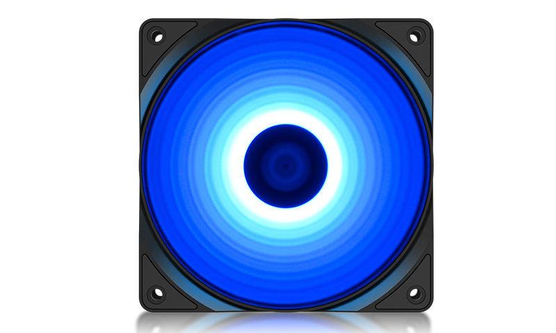 Вентилятор Deepcool RF120B, 120мм, 1300rpm, 21.9 дБА, 3-pin, 1шт, синий (DEEPCOOL RF120B) - фото 1