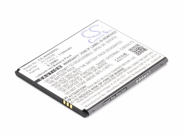 

Аккумулятор CameronSino CS-AVN500SL для Archos 50e Neon (AC50ENE), Li-Ion, 1700, 3.7V (P104.00806), CS-AVN500SL