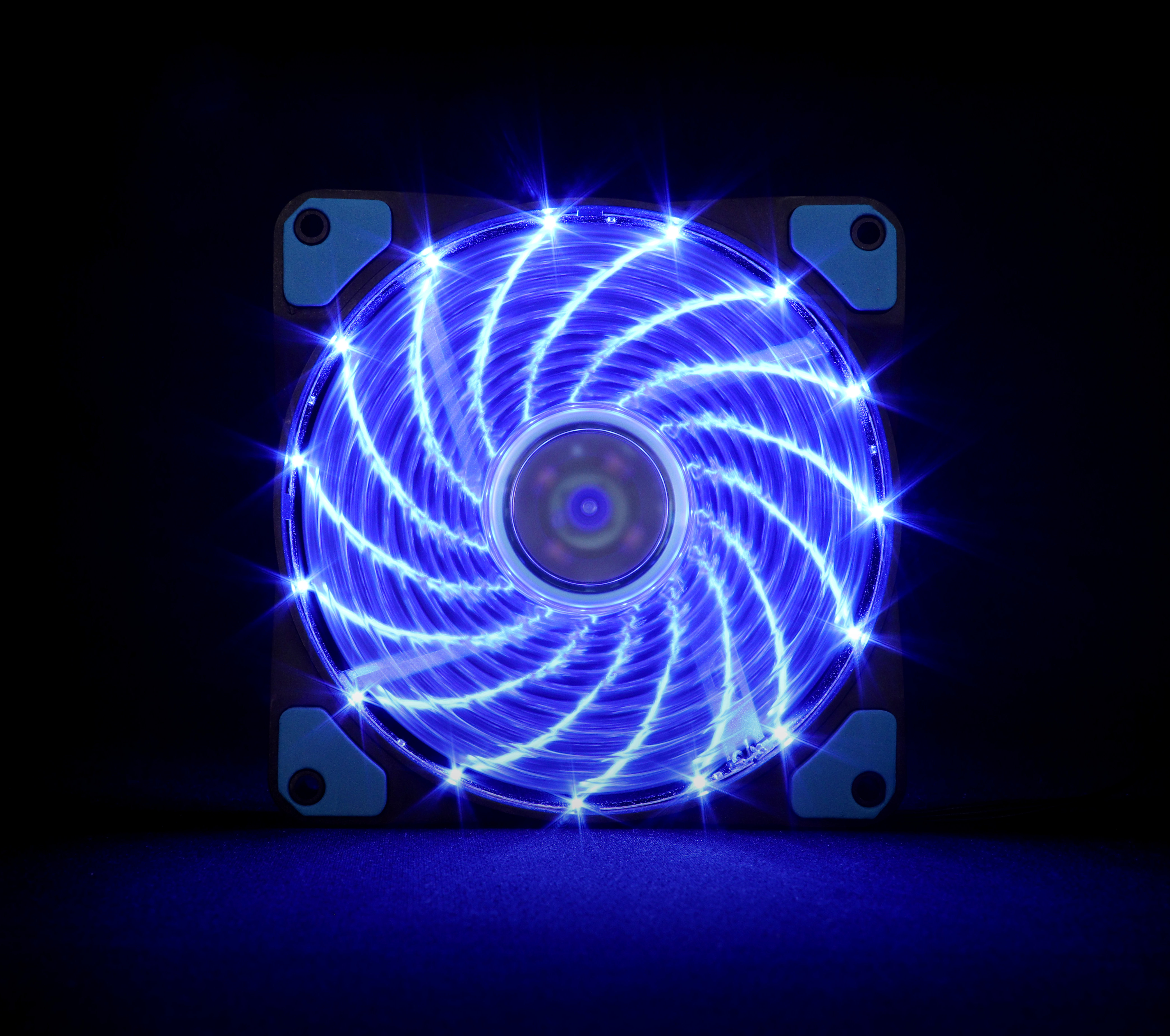 Вентилятор e2e4 OT-F120-3PM-LED-BL, 120 мм, 1шт, синий