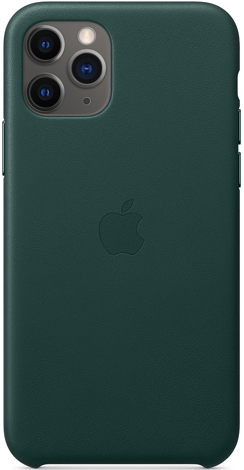 

Чехол-накладка Apple Leather Case для смартфона Apple iPhone 11 Pro, кожа, темно-зеленый (MWYC2ZM/A)