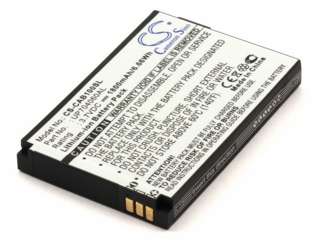 

Аккумулятор CameronSino CS-CAB100SL для CAT B10 (UP704060AL), Li-Ion, 1800, 3.7V (P104.00855), CS-CAB100SL