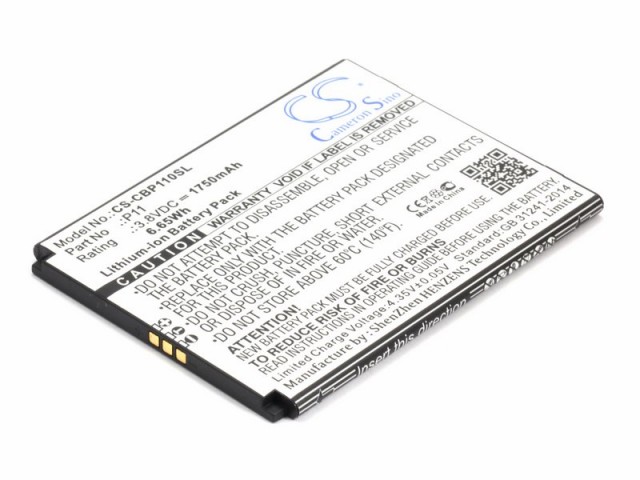 

Аккумулятор CameronSino CS-CBP110SL для Cubot P11, Li-Ion, 1750, 3.8V (P104.00858), CS-CBP110SL