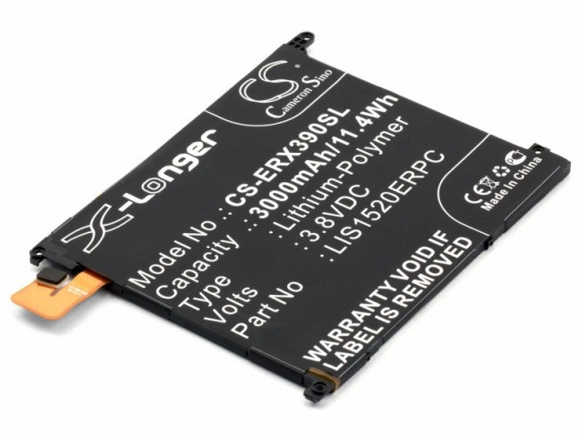 

Аккумулятор CameronSino CS-ERX390SL для Sony Xperia Z Ultra (1ICP3/82/95, LIS1520ERPC), Li-Pol, 3000, 3.8V (P104.00905), CS-ERX390SL