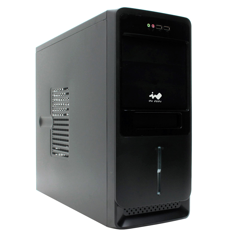 Корпус INWIN EC027, ATX, Midi-Tower, 2xUSB 3.0, черный, 500Вт (6132942)