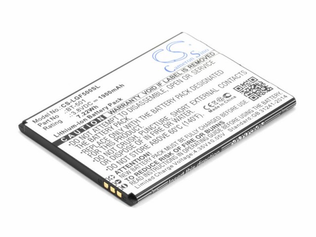 

Аккумулятор CameronSino CS-LGF500SL для Leagoo Alfa 5 (BT-501), Li-Ion, 1900, 3.8V (P104.01054), CS-LGF500SL