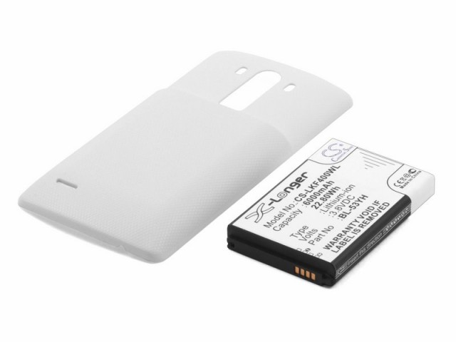 

Аккумулятор CameronSino CS-LKF400WL для LG G3 D855, G3 D856 (BL-53YH), Li-Ion, 6000, 3.8V, белый (P104.01060), CS-LKF400WL
